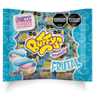 Malvavisco BUFFYS Individual Frutal y Fresa 200g