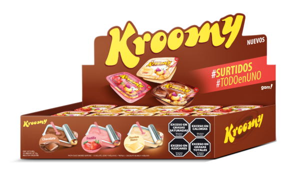 Crema Kroomy Display Surtido (sabores plenos) 24 displays x48u de 10g